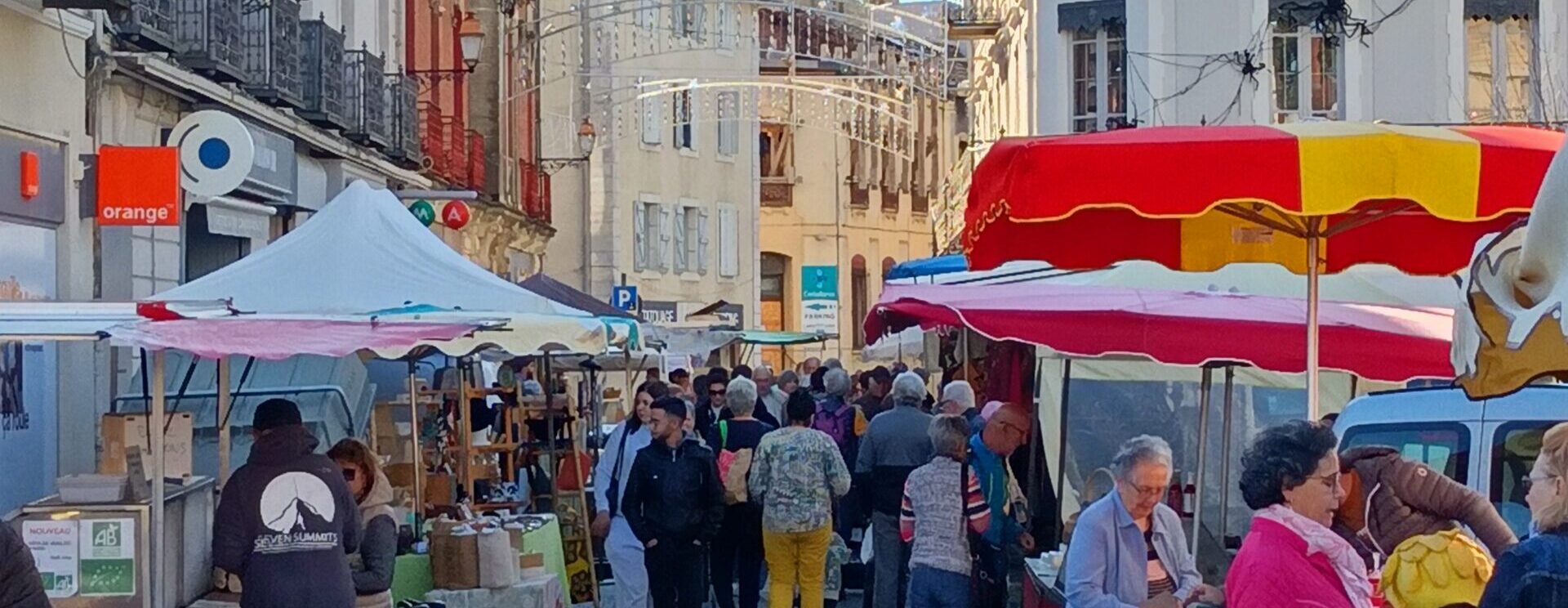 Vue du marché de Saint Gaudens