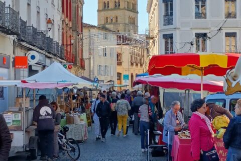 Vue du marché de Saint Gaudens
