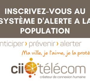 Dispositif d’alerte : inscrivez-vous !
