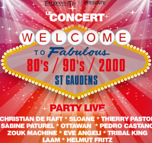 Concert Welcome to Fabulous 80’s / 90’s / 2000