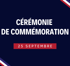 Cérémonie de commémoration du 25 septembre