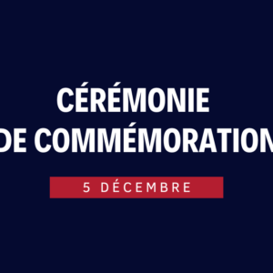 Cérémonie de commémoration du 5 décembre